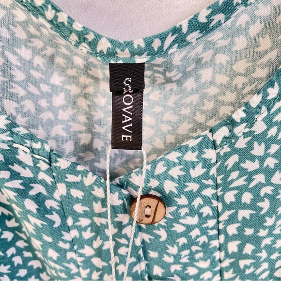 BROVAVE Womens Casual Boho Sundress Size Small Spaghetti Strap V Neck Midi Dress - Picture 9 of 10